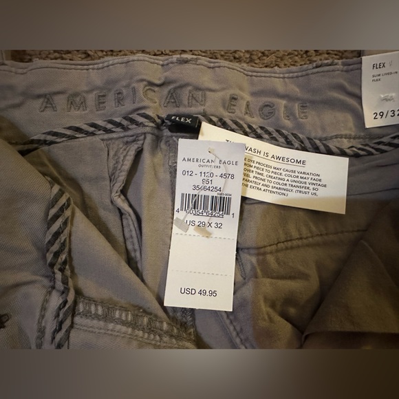 American Eagle Slim Lived-in Khakis - Picture 6 of 9